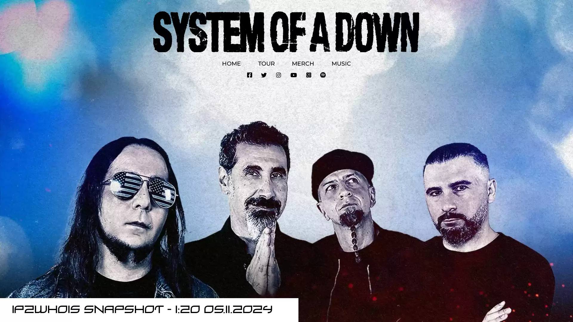 systemofadown.com - snapshot