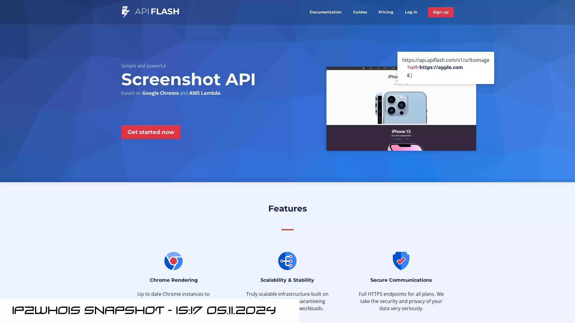 apiflash.com - snapshot