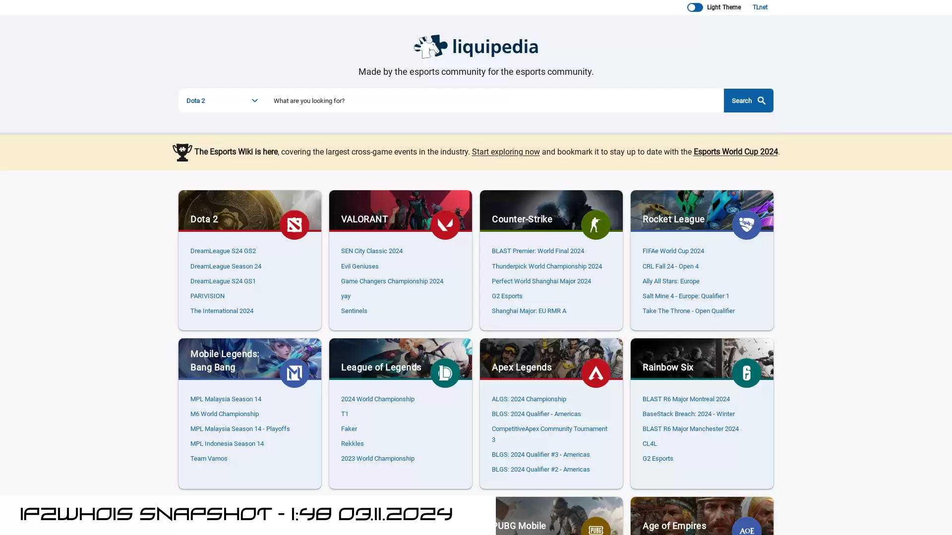 liquipedia.net - snapshot