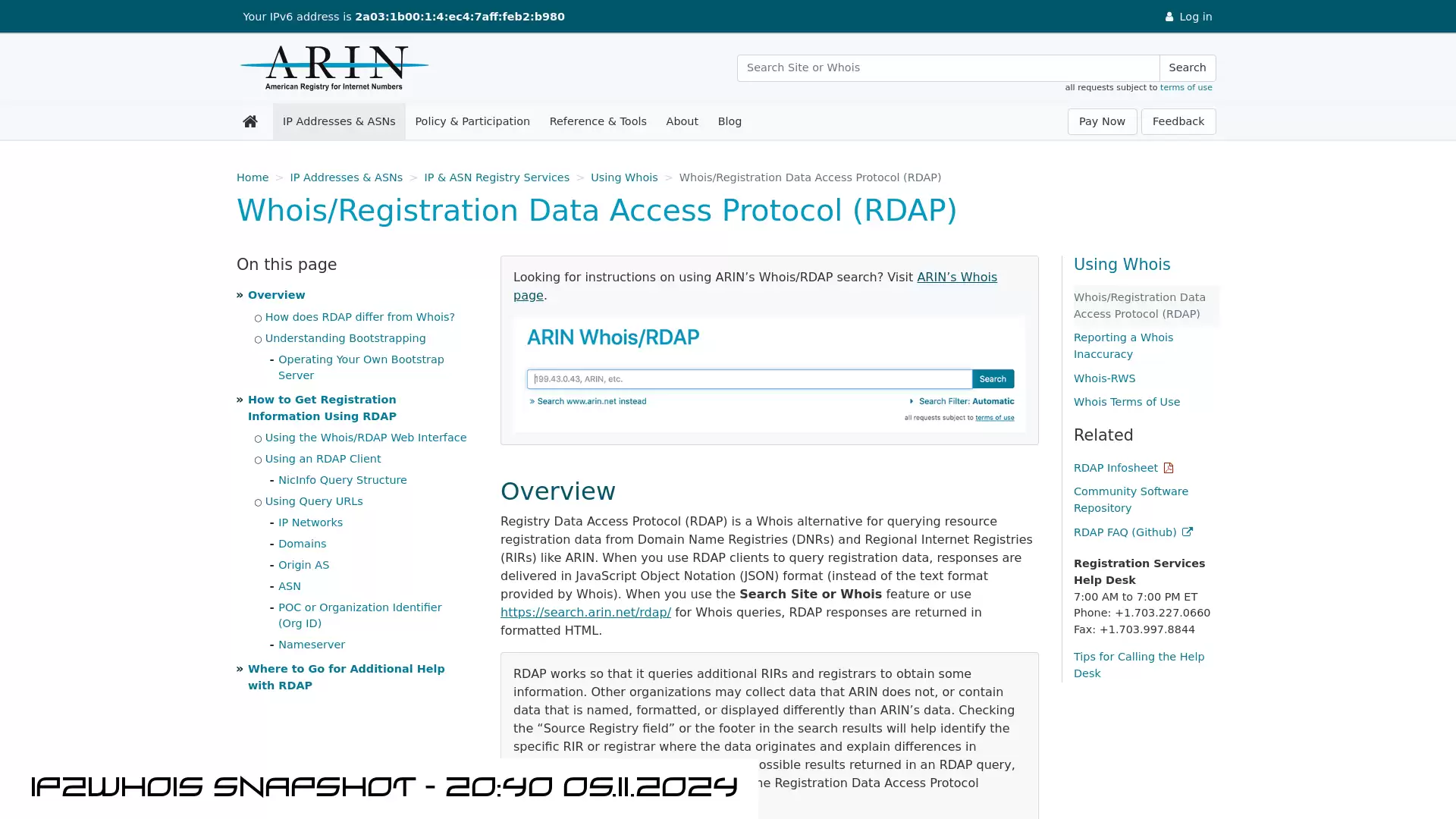 rdap.arin.net - snapshot