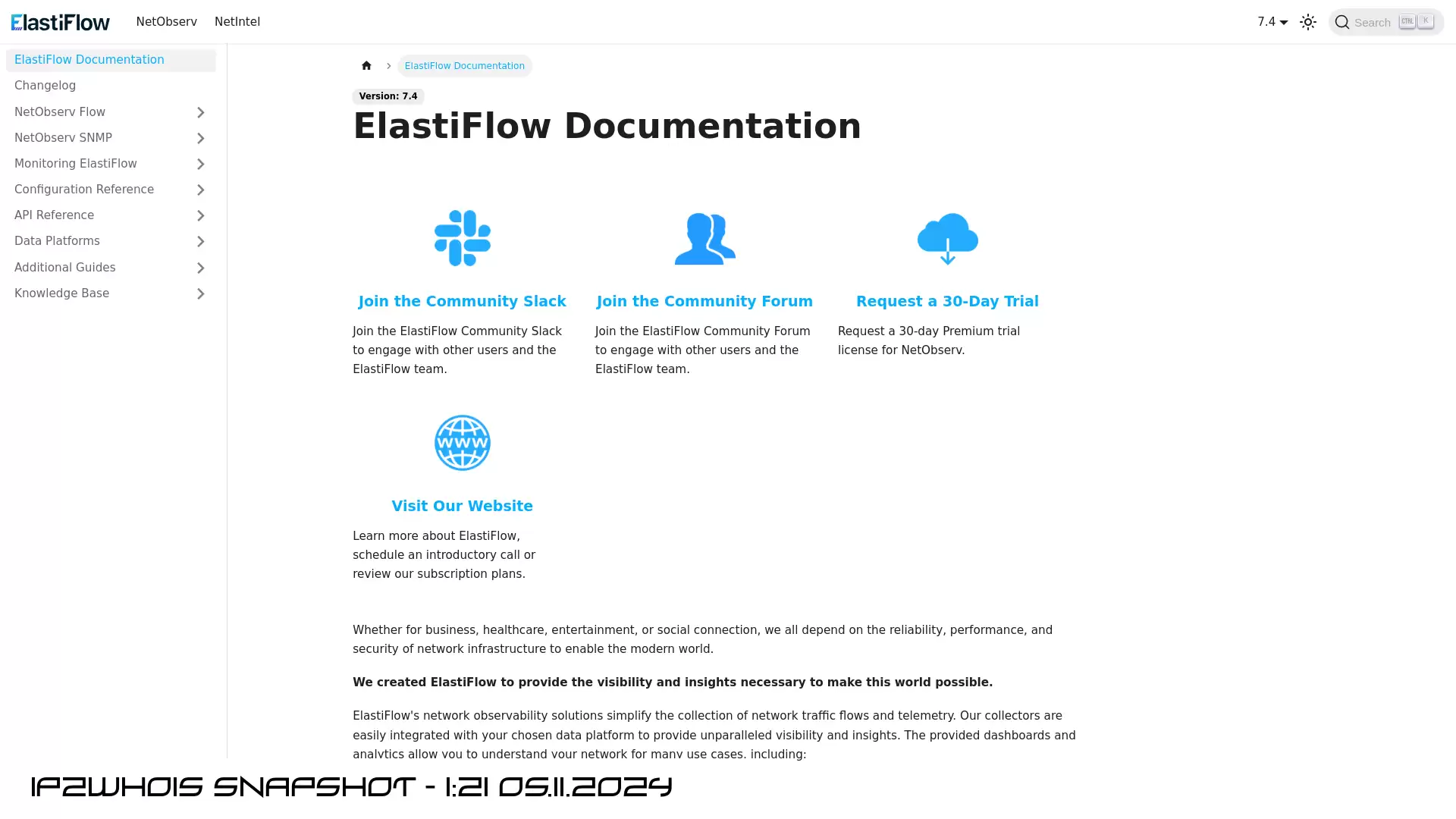 docs.elastiflow.com - snapshot