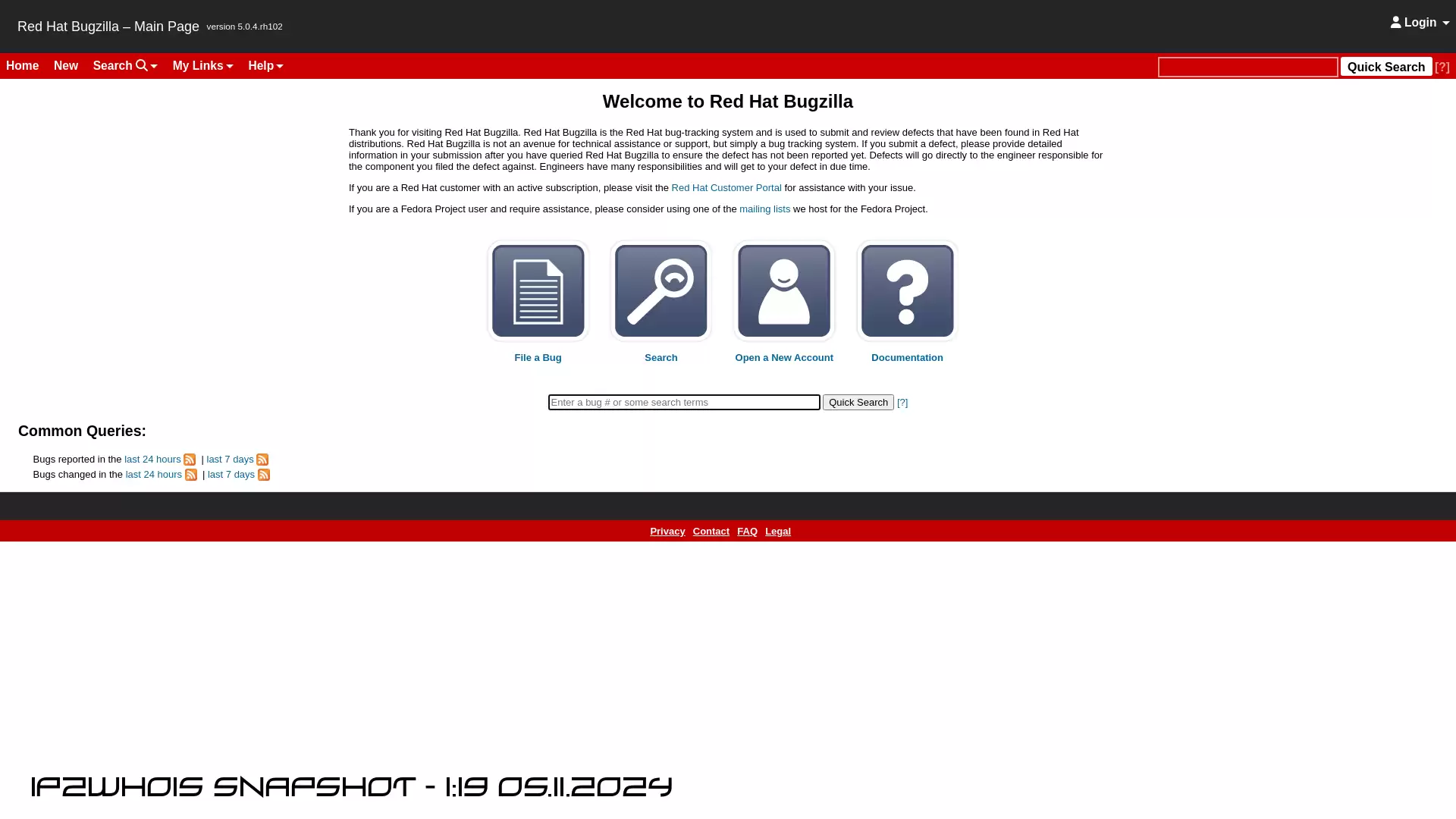 bugzilla.redhat.com - snapshot