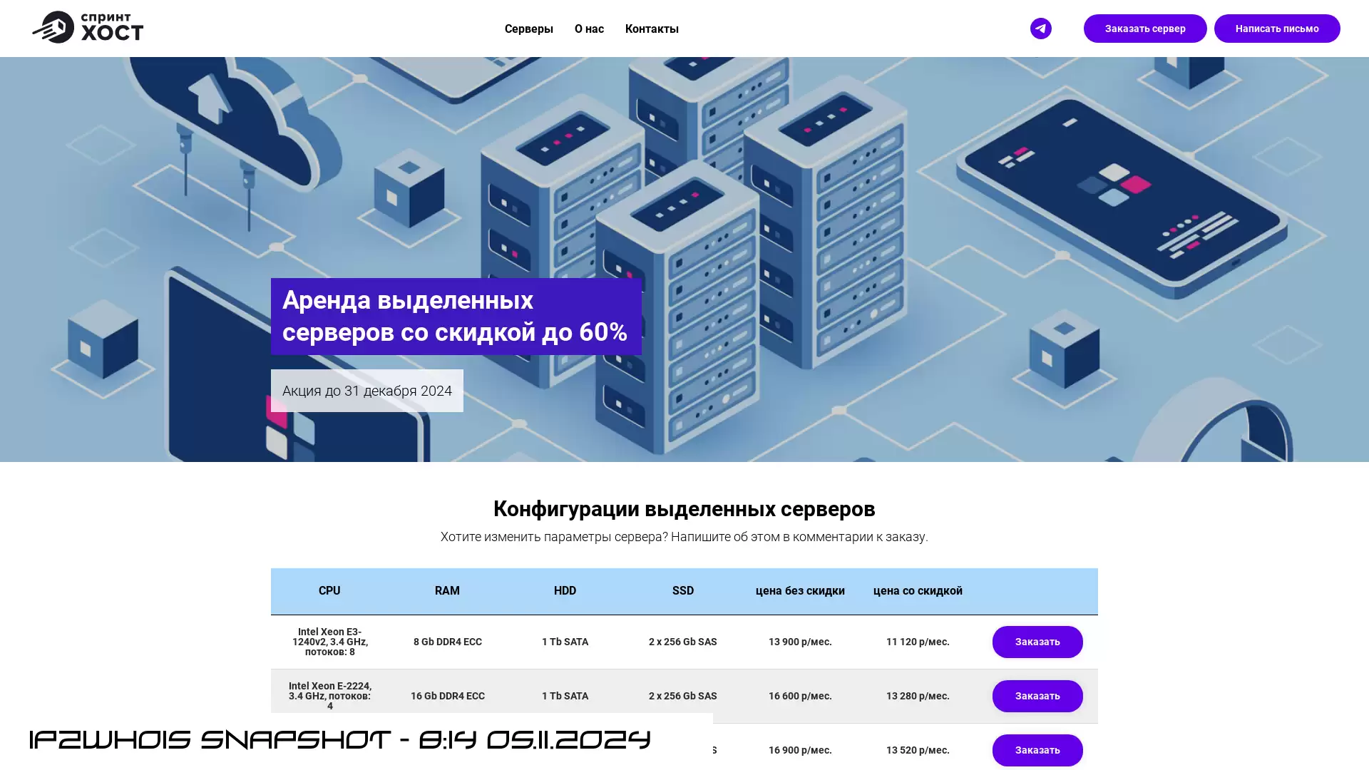 dedic.sprinthost.ru - snapshot