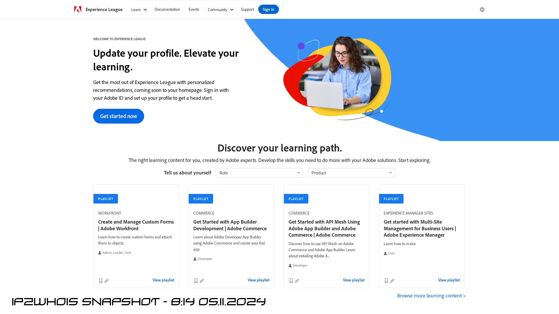 experienceleague.adobe.com - snapshot