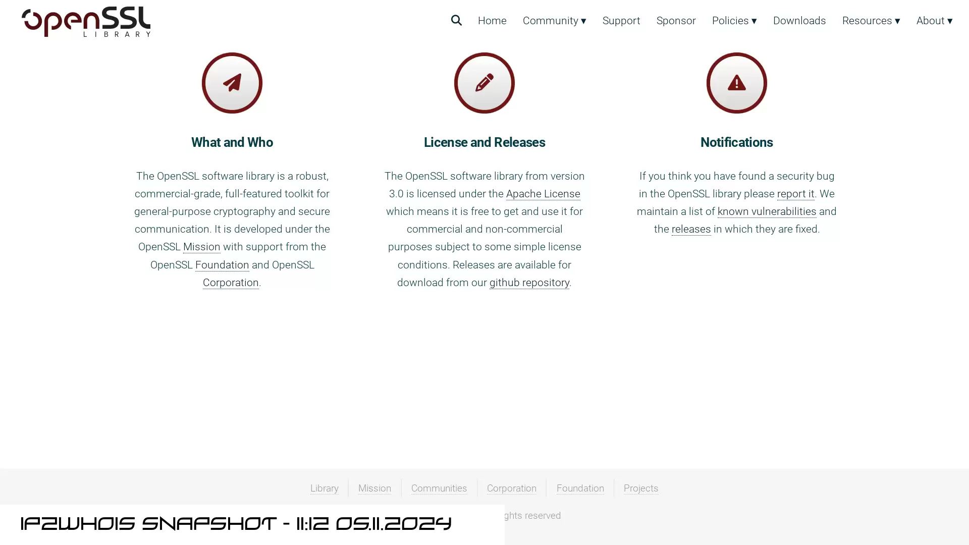 openssl-library.org - snapshot